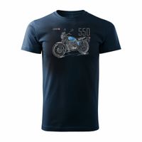 Koszulka z motocyklem na motor Honda 550 Four legend męska granatowa REGULAR S
