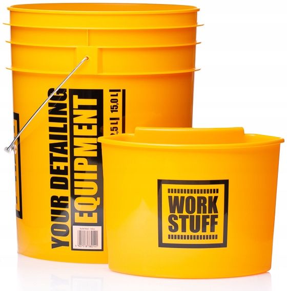 WORK STUFF BUCKET YELLOW WASH HANGER WIADRO ZESTAW zdjęcie 2