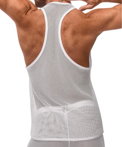 male power stretch net top l/xl czarny siateczkowy tank na Arena.pl