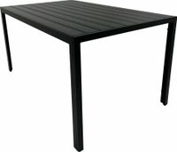 Stół ogrodowy Allen 90x90 cm aluminium polywood czarny