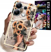 ETUI DO XIAOMI NOTE 13 5G - KWIATISTY WZÓR SŁONECZNIK SŁONECZNIKI