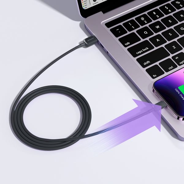 Kabel przewód do iPhone Lightning - USB 2.4A 1.2m czarny zdjęcie 6