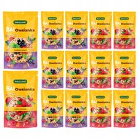 Owsianka błyskawiczna malina i żurawina, owoce leśne Bakalland 14x47g mix