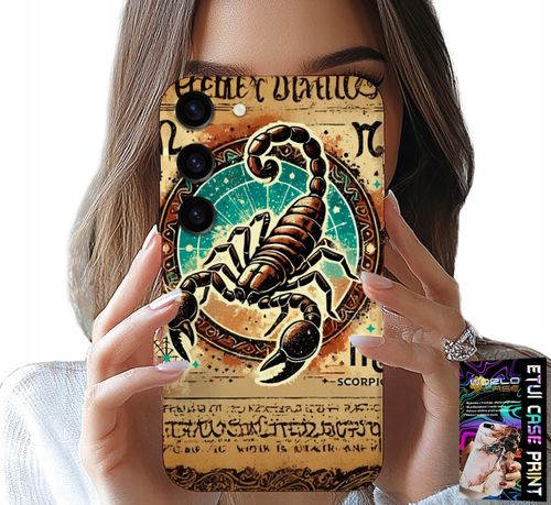 ETUI DO SAMSUNG GALAXY S23 PLUS - SKORPION ZNAK ZODIAKU ASTRONOMIA + FOLIA na Arena.pl