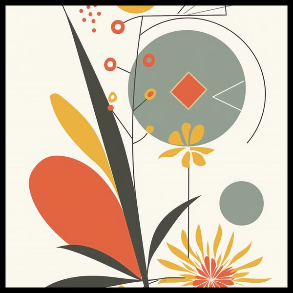 Plakat 50x50cm Geometryczny Ogród zdjęcie 2