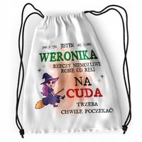 Plecak Dla Weroniki Szkolny Worek Torba Z Nadrukiem Ze Zdjęciem
