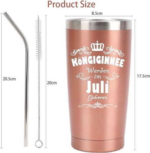 kubek termiczny ze słomką termos stal 600ml na Arena.pl