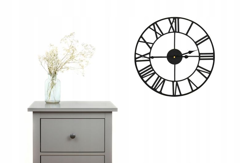 Metalowy zegar ścienny  40 CM vintage loft zdjęcie 2