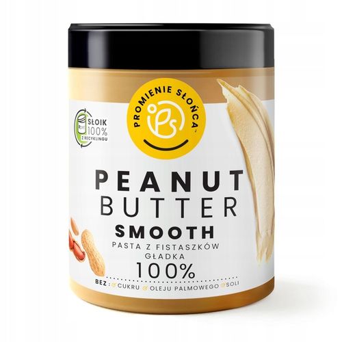 KREM ORZECHOWY 100% PEANUT BUTTER 1kg SMOOTH na Arena.pl