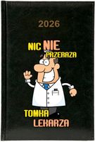 Kalendarz A5 2026 tygodniowy KSIĄŻKOWY PREZENT DLA DOKTORA Z IMIENIEM