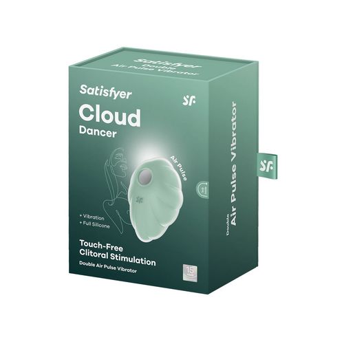 Ssący masażer do Łechtaczki Satisfyer Cloud Dancer Kolor Zielony na Arena.pl