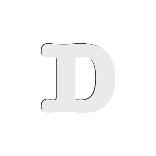 Litera dekoracyjna z MDF-u do sublimacji 10 cm D zdjęcie 1