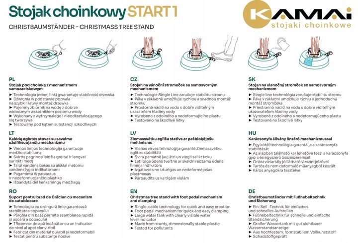 Stojak pod żywą choinkę - samozaciskowy zdjęcie 14