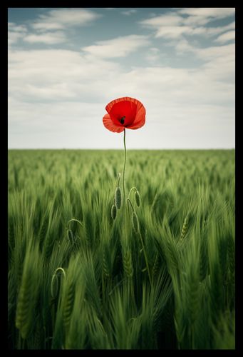 Plakat 30x45cm Samotny Mak na Polu na Arena.pl