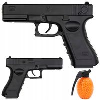 PISTOLET METALOWY NA KULKI GLOCK ASG IMITACJA BRONI NA KULKI 6MM REPLIKA