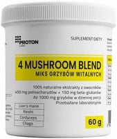 Proton Labs 4 MUSHROOM Lion's mane, Reishi, Cordyceps, Chaga mix grzyby 60g