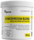 Proton Labs 4 MUSHROOM Lion's mane, Reishi, Cordyceps, Chaga mix grzyby 60g