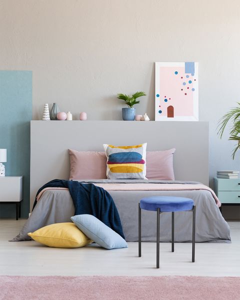 Stołek Madona VIC niebieski zdjęcie 2