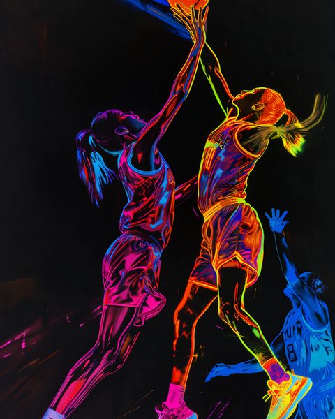 Plakat 40x50cm Mecz W Kosza zdjęcie 1