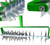 Wertykulator ręczny aerator do trawnika 45 cm na kółkach GREENMILL