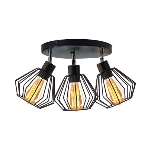 Plafon 3-płomienny loft regulowany GIJON LOFT na Arena.pl