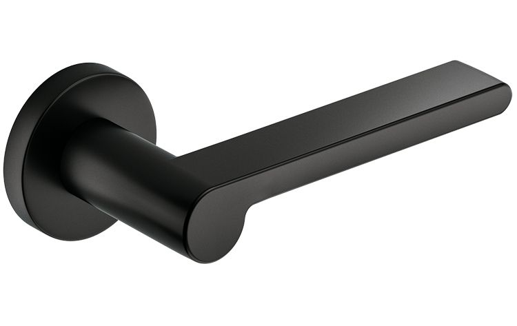 KLAMKA DRZWIOWA PREMIUM PANDORA R KOLOR CZARNY zdjęcie 1