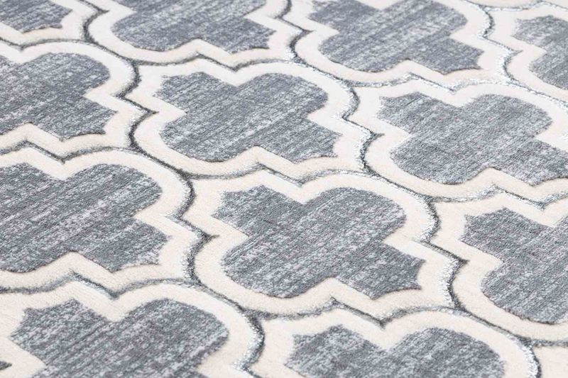RUG/LU/IONA/CLOVER/GREY+CREAM/80x150 zdjęcie 6