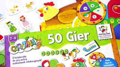 LABORATORIUM 50 GIER ZESTAW EDUKACYJNY ŚWIECĄCA MARCHEWKA KARTY MEMO PUZZLE na Arena.pl