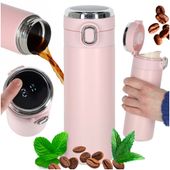 Kubek Termiczny Termos z Wyświetlaczem LED na Kawę Herbatę Butelka 420 ml
