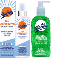 Malibu Tan Accelerator Lotion Spray 250ml + Aloe Żel Po Opalaniu 200ml