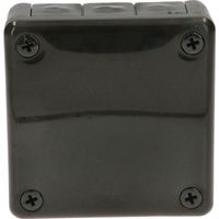 Puszka czarna nt 90x90x30 z gumami 041-05 ViPlast