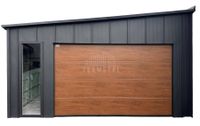 Garaż Blaszany 5x5,5 m brama  2x okno drzwi blacha na rąbek rynny TS1164