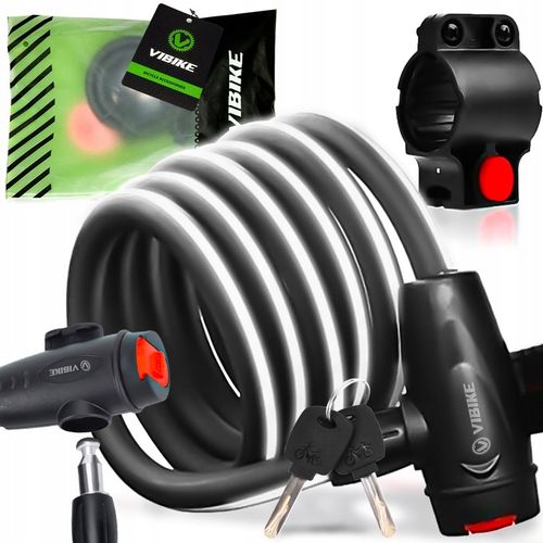 ZAPIĘCIE DO ROWERU BLOKADA ROWEROWA NA KLUCZYK MOTOR MOCNA LINKA 12MM 120CM na Arena.pl