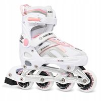 Rolki Regulowane RAVEN Pulse White/Pink 37-40