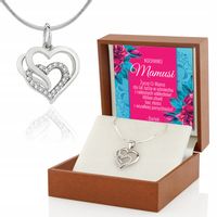 PREZENT NA DZIEŃ MAMY NASZYJNIK SERCE SREBRO 925