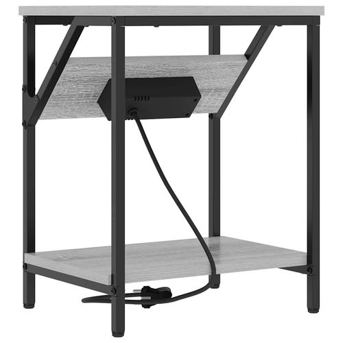 Stolik nocny Szary dąb sonoma 38 x 30 x 48 cm na Arena.pl