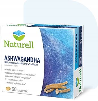 Naturell Ashwagandha suplement na stres 60 tabletek na Arena.pl