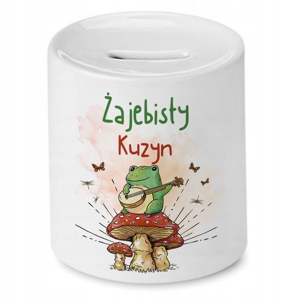 Skarbonka Dla Kuzyna Na Urodziny Prezent Z Nadrukiem Ze Zdjęciem zdjęcie 1