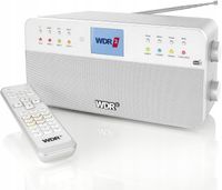 Radio sieciowe Dual WDR DAB+, FM, biały Bluetooth, kolorowy wyświetlacz