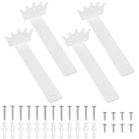 Wspornik Uchwyt do Półek Ściennych Korona Retro Vintage Biały 25,5cm 4szt