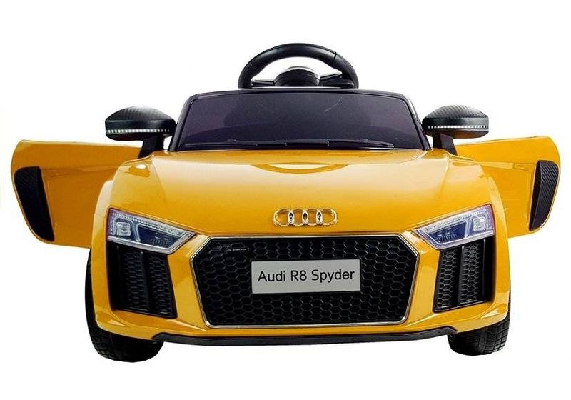Auto na Akumulator Audi R8 Spyder Żółty zdjęcie 2
