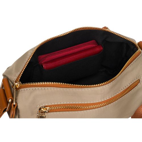 listonoszka damska w odcieniu khaki z kieszonką zewnętrzną wykonana na Arena.pl