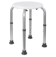 Taboret prysznicowy z regulacją wysokości okrągłe krzesło łazienkowe stołek