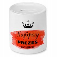 Dla Prezesa Viceprezesa Skarbonka Najlepszy Prezes Z Nadrukiem Ze Zdjęciem