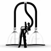 saiz breast pump premium - podwojny system prożniowy, przezroczysty