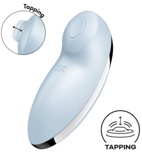 Niebieski stymulator łechtaczki Tap & Climax 2 zdjęcie 1