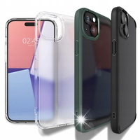 Etui Spigen Crystal Hybrid na iPhone 15 Plus - przezroczysto-niebieskie