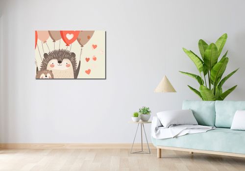 Obraz 90x60cm Uśmiech Jeżykowej Rodziny na Arena.pl