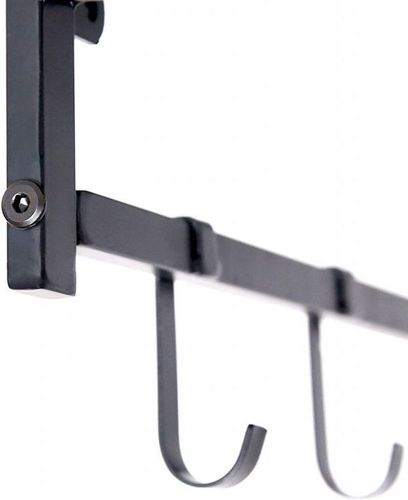 Wieszak ścienny z półką, drążkiem i haczykami, 66 cm na Arena.pl