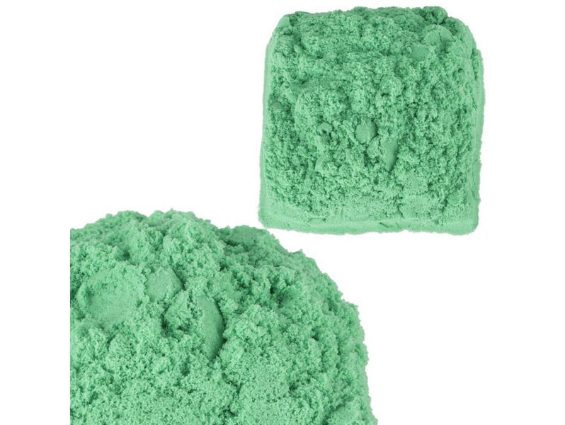 Piasek kinetyczny magiczny 2kg piaskolina zapas zielony zdjęcie 3